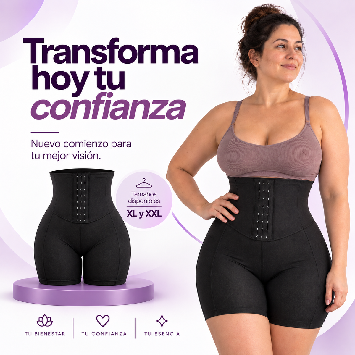MAVIA PLUS™ - Faja Moldeadora XL/XXL - Tu Silueta, Tu Mejor Versión