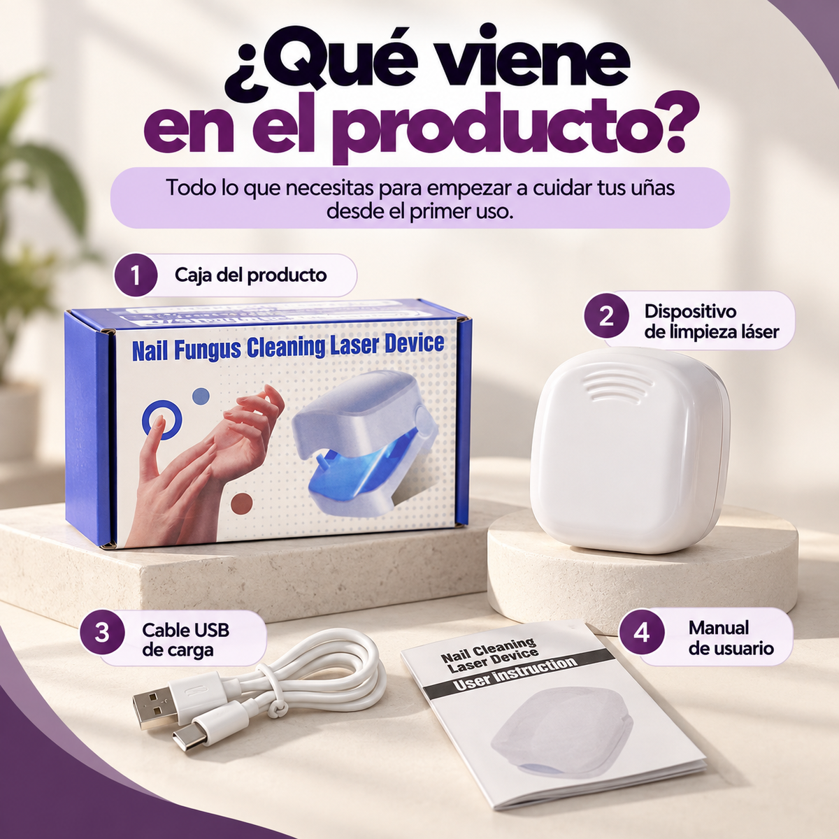 MAVIA PLUS™ - Dispositivo Láser para Uñas – Dale a tus uñas el cuidado que merecen.