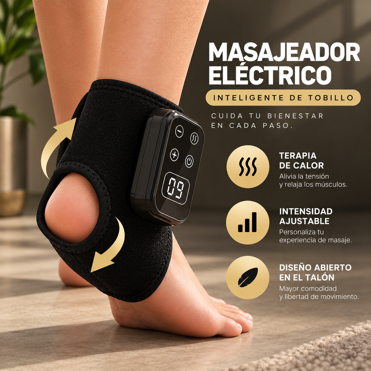 MAVIA PLUS™ - Masajeador Eléctrico Inteligente de Tobillo - Relajación y Bienestar para tus Pies.
