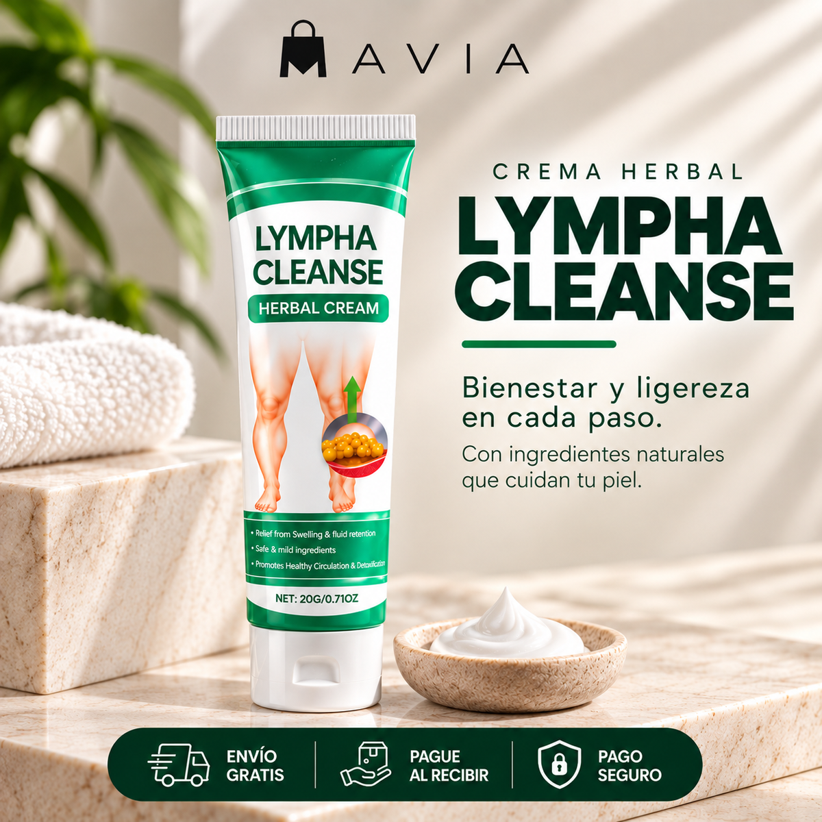 MAVIA PLUS™ – Lympha Cleanse – Ligereza y Bienestar Diario