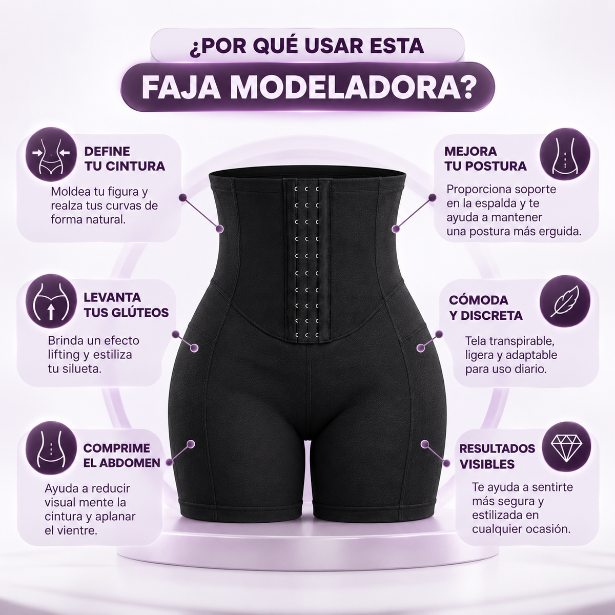 MAVIA PLUS™ - Faja Moldeadora XL/XXL - Tu Silueta, Tu Mejor Versión