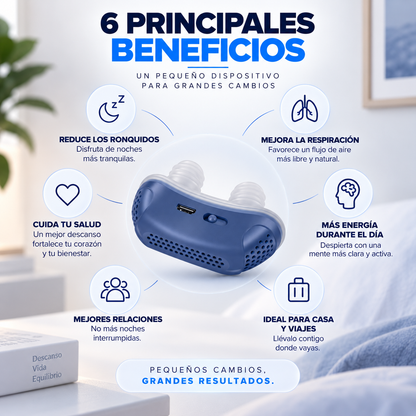 MAVIA PLUS™ - Dispositivo Antirronquidos - Mejora la calidad de tu descanso.