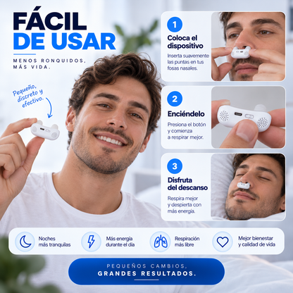 MAVIA PLUS™ - Dispositivo Antirronquidos - Mejora la calidad de tu descanso.