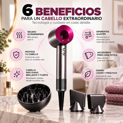 MAVIA PLUS™ - Secador Inteligente - Tu Cabello, Tu Mejor Versión