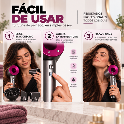 MAVIA PLUS™ - Secador Inteligente - Tu Cabello, Tu Mejor Versión
