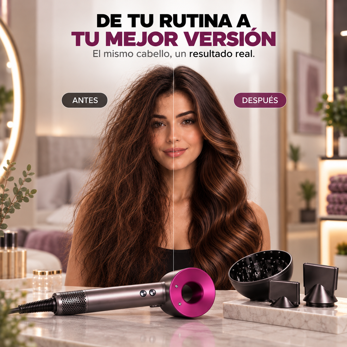 MAVIA PLUS™ - Secador Inteligente - Tu Cabello, Tu Mejor Versión