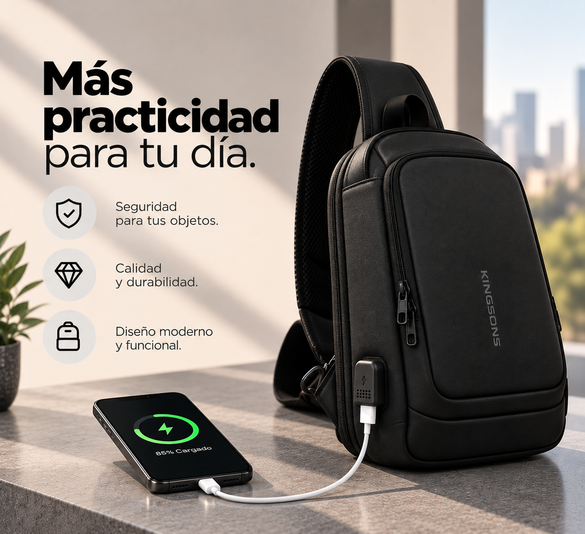MAVIA PLUS™ - Bolso Bandolera Antirrobo - Seguridad y estilo en cada movimiento.