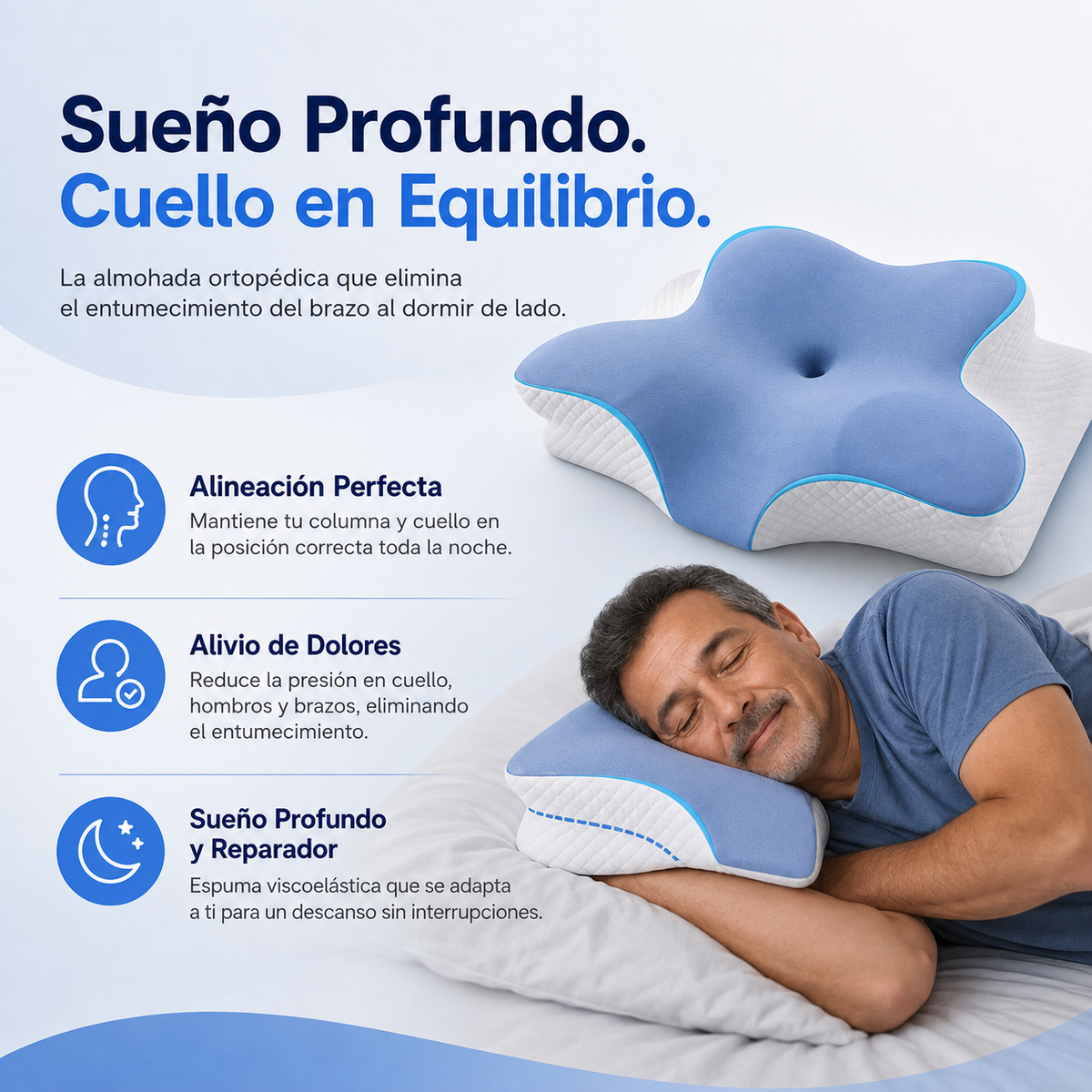 MAVIA PLUS™ — Almohada Cervical Premium - Tu cuello alineado, tu descanso transformado!