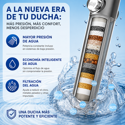 MAVIA PLUS™ - Alcachofa de Ducha de Alta Presión - Disfruta cada ducha como mereces.