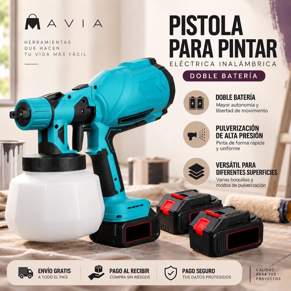 MAVIA PLUS™ - Pistola Alta Presión - Pinta Donde Quieras