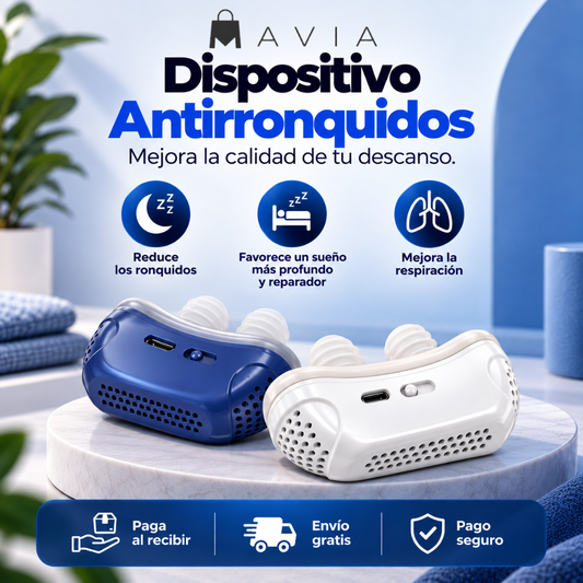 MAVIA PLUS™ - Dispositivo Antirronquidos - Mejora la calidad de tu descanso.