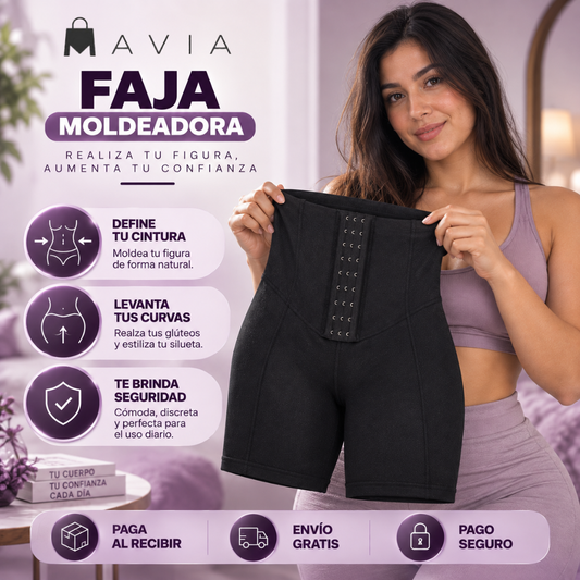 MAVIA PLUS™ - Faja Moldeadora XL/XXL - Tu Silueta, Tu Mejor Versión