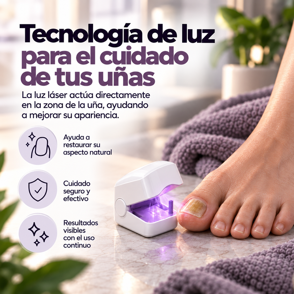 MAVIA PLUS™ - Dispositivo Láser para Uñas – Dale a tus uñas el cuidado que merecen.