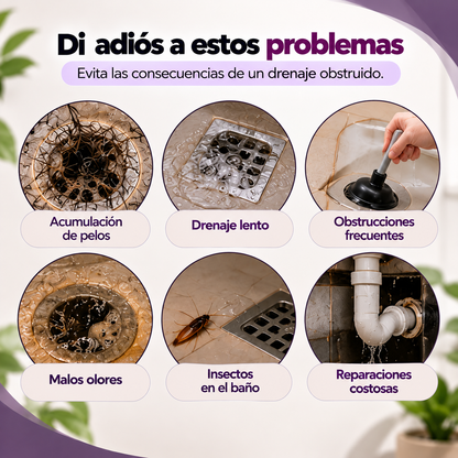 MAVIA PLUS™ - Adhesivos Para Drenajes - Etrapa Pelos Y Residuos Eficazmente.