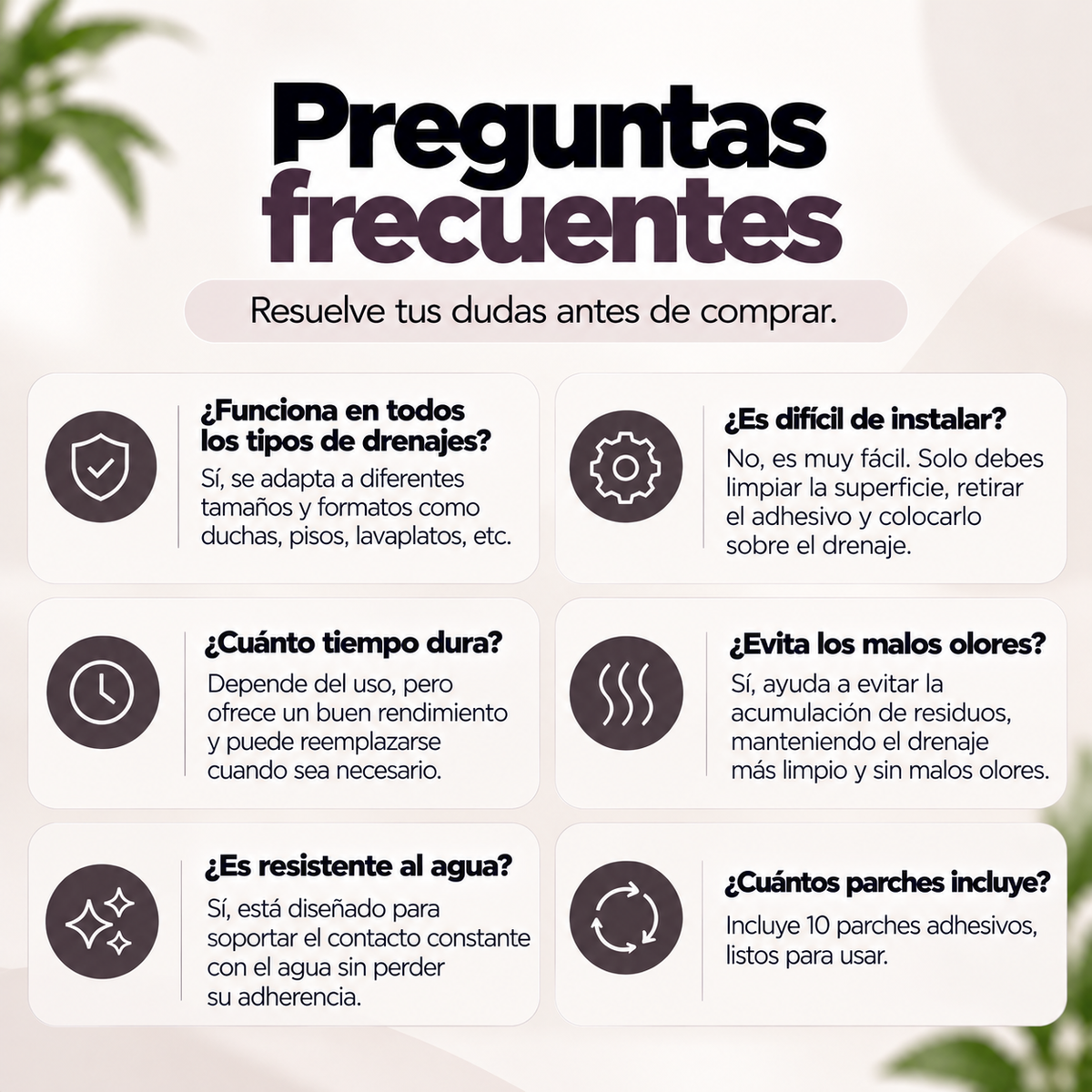 MAVIA PLUS™ - Adhesivos Para Drenajes - Etrapa Pelos Y Residuos Eficazmente.